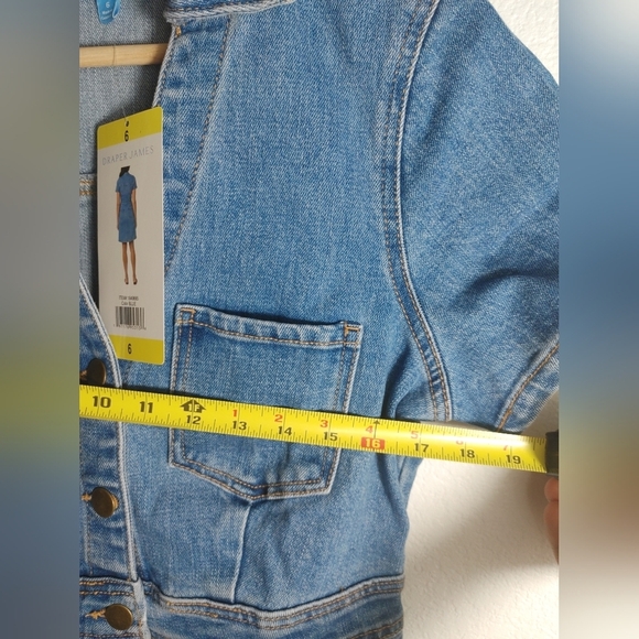 New Draper James Women's blue Denim Dress 6 8 12 16 - Picture 12 of 16